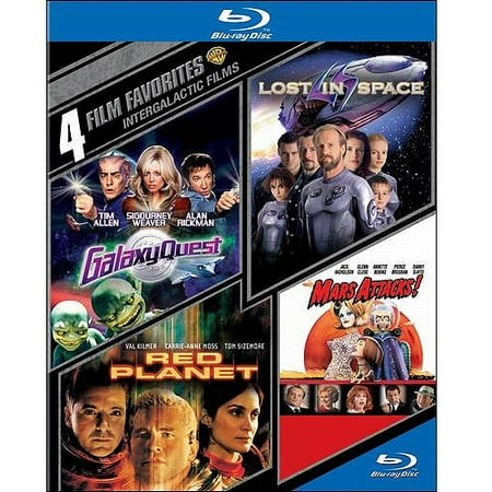 4 Film Favorites: Intergalactic Films - Lost In Space / Red Planet / Mars Attacks / Galaxy Quest (Blu-ray) (Widescreen)