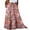 Floral, variant on Caoirhny Women's Bohemian Skirts Vintage Elastic High Waist A-Line Skirts Tiered Long Skirts with Pockets