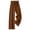 #02 Brown 【Mix & Match: Stock Up on Your Favorite Colors】, variant on Women's Soft Polyester Elastic Waist Loose Pants, Solid Color Bow Tie Design, Flattering Casual Fit, Versatile Summer Work Smart Casual & Daily Errands Wear, Comfortable Wide Leg