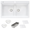 thumbnail image 3 of Ruvati 34 inch epiGranite Topmount Workstation Ledge Kitchen Sink, 3 of 12