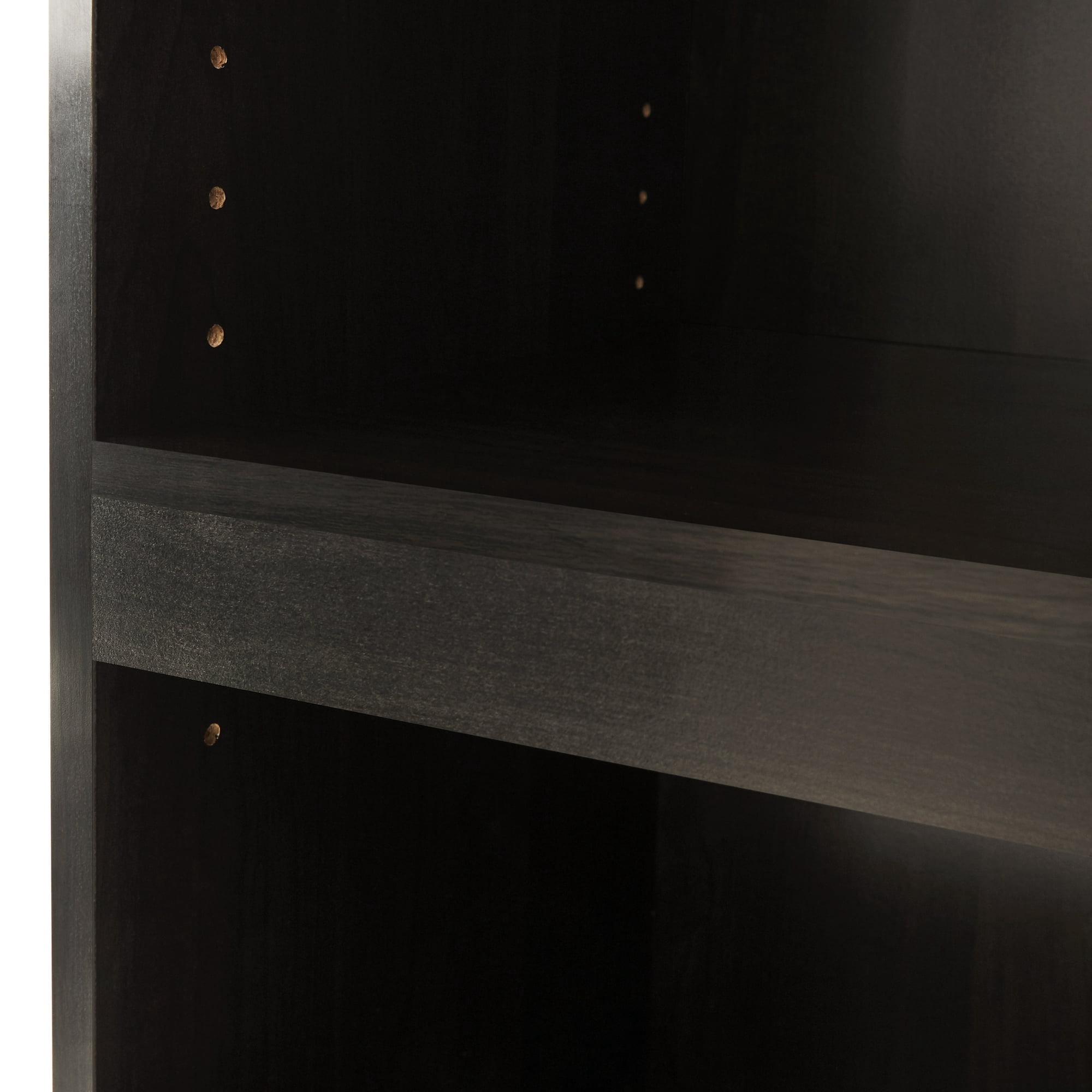 Mainstays 3-Shelf Framed Bookcase with Adjustable Shelves, Espresso