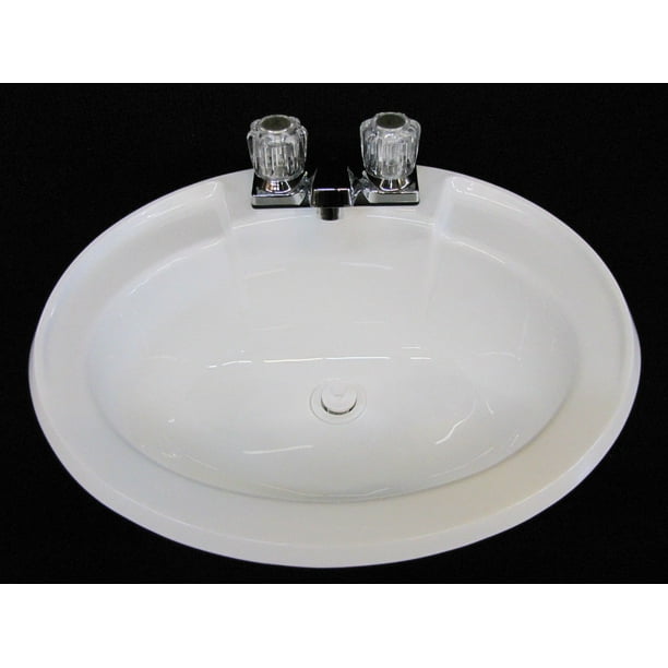 Mobile Home Rv Parts Bathroom Lav Sink W Faucet Drain