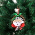 thumbnail image 2 of Gcvizuso Christmas Wreath, Christmas Wreaths for Front Door, Old Man Snowman Rattan New Small Doll Decoration Wreath, 2 of 2