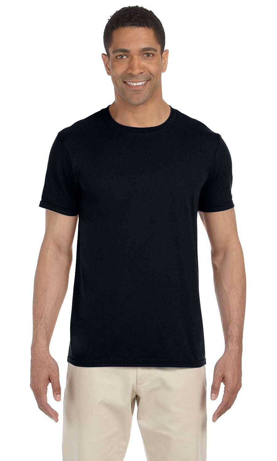 The Gildan Adult Softstyle 45 oz T-Shirt - BLACK - S - Walmart.com