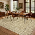 thumbnail image 6 of Memoryfield 5' x 7' Washable Area Rug, Vintage Floral Non-Slip Soft Floor Carpet, for Living Room Bedroom Dining Room, Beige, 6 of 10