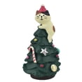 thumbnail image 5 of Mini árbol de Navidad con gato gateando, decoración navideña, escena en miniatura creativa con adorno de resina, regalo, 5 of 5