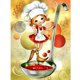 thumbnail image 4 of Pintura de diamante 5D DIY taladro redondo completo chica con frijol arte artesanal 30x40cm café, 4 of 7