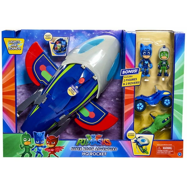 Disney Junior Super Moon Adventure HQ Rocket Playset Includes 2