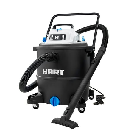 HART 16 Gallon 6 Peak HP Poly Wet/Dry Vacuum VOC1612PF 3701