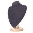 thumbnail image 1 of Soporte de exhibición de joyas Base de madera Collares Busto Colgantes Titular Negro M Yuyangstore organizador de soporte de joyería, 1 of 8