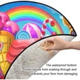 thumbnail image 3 of Coolnut Fairytale Candy Town Christmas Tree Mats Waterproof Tree Skirt, Colorful Lollipop Houses Xmas Tree Stand Tray Mat Floor Protector Pad for Holiday Party Decoration, 28.3", 3 of 6