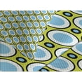 thumbnail image 4 of Ambesonne Geometric Quilted Bedspread Set 3 Pcs, Retro Circle and Dots, Queen Size, Yellow Green Blue Black, 4 of 5