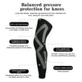 Zhuitw Full Leg Compression Sleeve Leg Support Protector Anti Slip Knee
