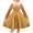 Gold Velvet, variant on Girls Dress Glitter Golden Star White Collar Casual Warm Winter 8 Years