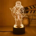 thumbnail image 2 of Luz de noche LED 3D Anime One Piece Roronoa Zoro, Luffy Nico, Barco Pirata, figuras, modelo, lámpara de mesa, decoración de escritorio, regalo de vacaciones, 2 of 5