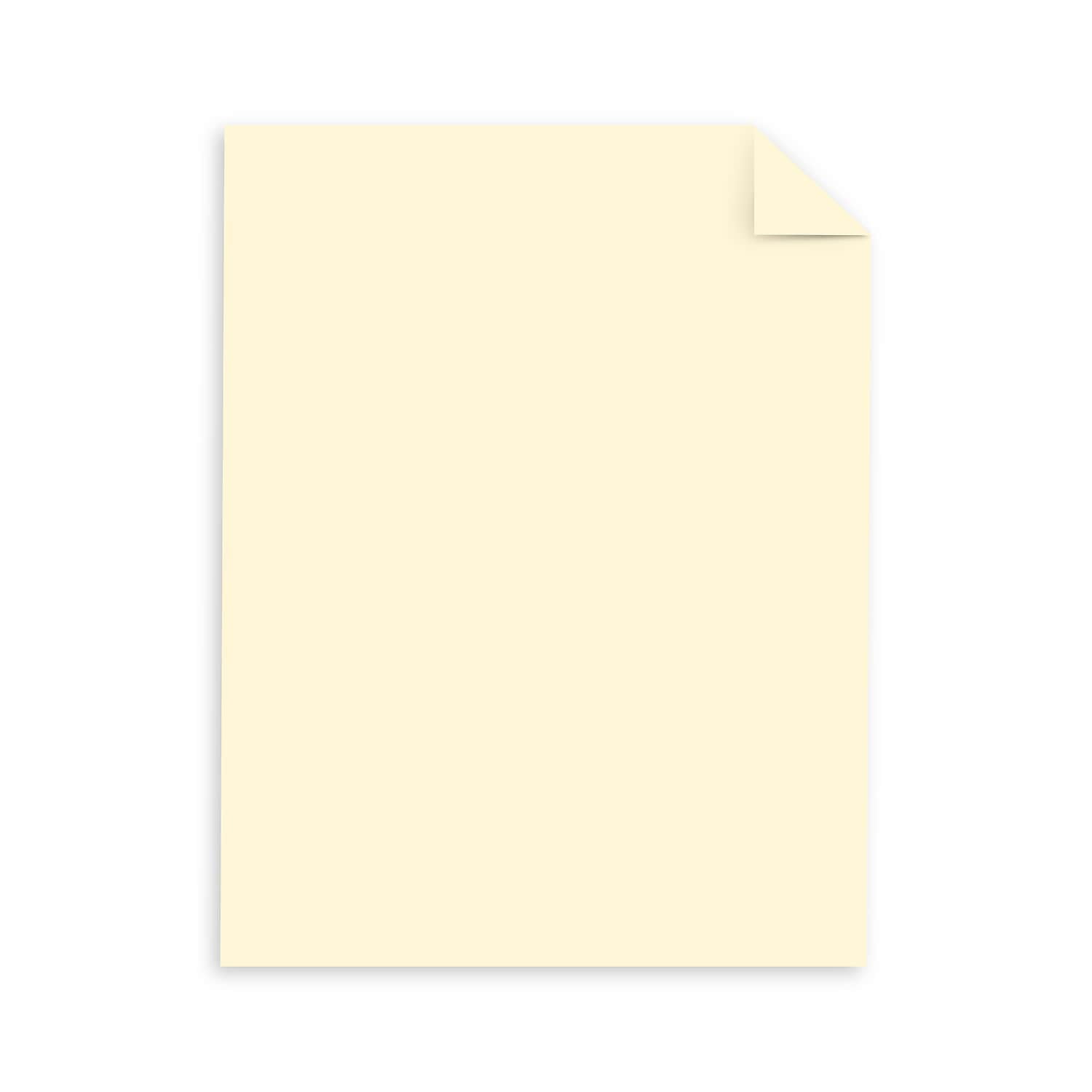Exact Vellum Bristol Cover Stock, 67 lb Bristol Weight, 8.5 x 11, Ivory, 250/Pack