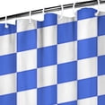 thumbnail image 3 of Blue and White Checkered Pattern Shower Curtain 36"x72" ,Bathroom Decorative Shower Curtains Set with 12 Hooks,Modern Waterproof Washable Shower Curtain, 3 of 6