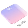 thumbnail image 2 of Walbest Gradient Color Home Intelligent Electronic Scale Weight Scale, USB Rechargeable Digital Body Scale Adult Healthy Weight Loss Weighing, 2 of 7