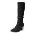 thumbnail image 1 of Botas DREAM PAIRS SDKB2308W Altas hasta la Rodilla con Tacón Grueso Negro, 1 of 9