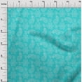 thumbnail image 3 of oneOone Cotton Cambric Aqua Blue Fabric Floral Sewing Craft Projects Fabric Prints By Yard 56 Inch Wide, 3 of 4