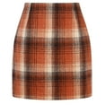 thumbnail image 2 of Busydd Plaid Skirts for Women Trendy Casual Mini Skirt Fall High Waisted Women's Skirts 2XL, 2 of 9