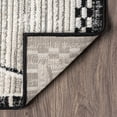 thumbnail image 4 of Abani Viva Grey Moroccan Tribal Area Rug 2x3 Diamond Pattern, 4 of 8
