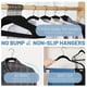 thumbnail image 3 of Colgador de fieltro antideslizante Velvet Hangers HOUSE DAY, color negro, paquete de 60, 3 of 8
