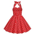 thumbnail image 6 of 1950s Vintage Dresses for Girls Sleeveless Bowknot Heart Neck 4-12 Years, 6 of 6