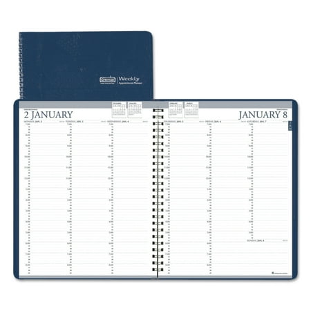 Recycled Weekly - House of Doolittle Recycled Professional Weekly Planner, 15-Min Appointments, 8 1/2 x11, Blue, 2018