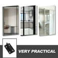 thumbnail image 4 of KALLORY Barn Door Rollers Sliding Door Stops Black Stainless Steel 8Pcs, 4 of 10