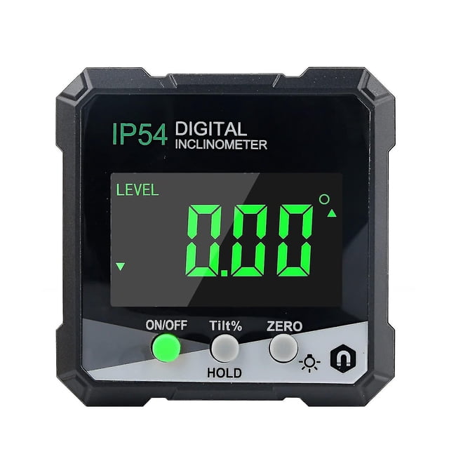 Buscador de ángulos digital, transportador/medidor de ángulos con pantalla LCD, inclinómetro con imán, medición de ángulos digital