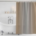 thumbnail image 4 of Beige Gray Ombre Waterproof Fabric Shower Curtain,Modern Gradient Abstract Art Waterproof Fabric Shower Curtain for Bathroom Curtains Bathtubs Hotel Shower Curtains with 12 Hooks Extra Long 72x84, 4 of 8