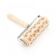 thumbnail image 2 of Rolling Pin Wooden Roller Dough Engraved Embossed Pastry Baking Tools New Year Kitchen Tool, 2 of 4