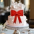 thumbnail image 7 of NOGIS 2Pcs Red Oversized Bow Cake Toppers for Girls Bow Cake Decoration Wedding Cake Toppers Cake Decorating Kit for Girl Birthday Wedding Party Cake Decorations, 7 of 7