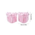 thumbnail image 2 of Heavy Duty Summer Inflatable Pool Float with Glitter Stripes and Double Air Chambers for Pool and Beach Fun,Pink, 2 of 5