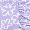 thumbnail image 5 of Oodles Purple Tropical Floral Ruffled Spring 2-Piece Dog Bikini, XS, 5 of 8