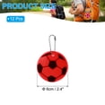 thumbnail image 2 of Uxcell Reflective Keychain Tags, Reflective Football Pendant Waterproof Safety Reflector for Backpack Handbag Red, 2 of 7