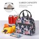 thumbnail image 5 of Disketp Rose Flowers Lonchera Térmica para Mujer y Hombre, Bolsa de Almuerzo Reutilizable e Impermeable para Trabajo, Viajes y Picnic, 5 of 7