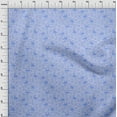 thumbnail image 4 of oneOone Rayon Light Blue Fabric Tropical Flamingo With Stripes Craft Projects Decor Fabric Printed By The Yard 56 Inch Wide, 4 of 4