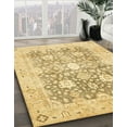 thumbnail image 3 of Ahgly Company Machine Washable Indoor Square Abstract Orange G Area Rugs, 5' Square, 3 of 7