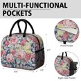 thumbnail image 6 of Womens Pioneer Flower Floral Print Pattern Lunch Box for Work,Insulated Lunch Bag for Women,Loncheras Para Mujer,Leakproof Adult Lunch Bag for Work,Beach,Travel,Picnic,Camping, 6 of 7