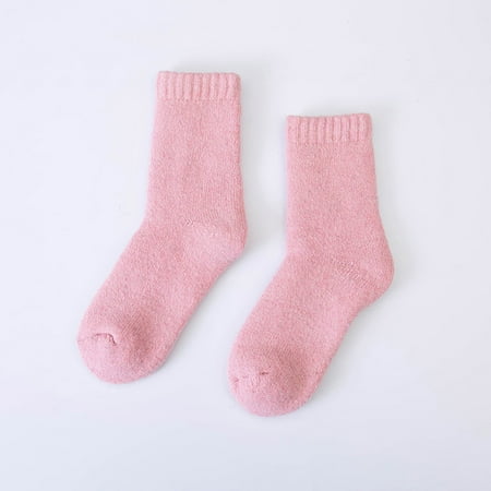 

Gotyou Socks 1 Pack Womens Wool Socks Boot Socks for Women Warm Winter Socks Thick Knit Cozy Socks Pink One Size