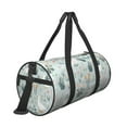 thumbnail image 3 of Haiem Goose and Doodle Flowers Pattern Gym Bag for Women Men, Waterproof Travel Duffel Bags, Personal Item Travel Bag Weekender Bag with Shoes Compartment & Wet Pocket, 3 of 8
