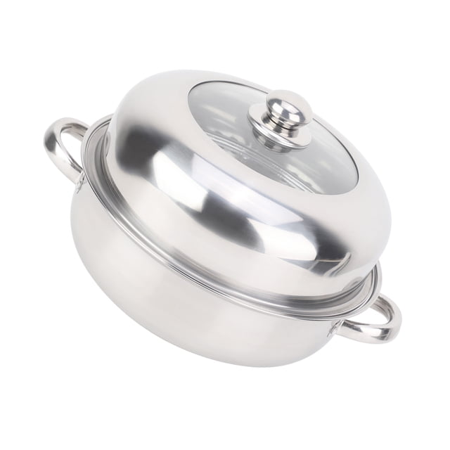28CM Food Steamer Pot Large Capacity Stockpot Cooking Steamer Steamer Pot, Food Steamer Pot, Stainless Steel Steamer Pot, Multifunction Steamer Basket For Kitchen For Household