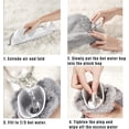 thumbnail image 4 of Bolsa de agua caliente de gran capacidad con cómoda funda de felpa, bolsa de agua caliente, alivia el dolor de cuello y hombros, 2 l, 4 of 5