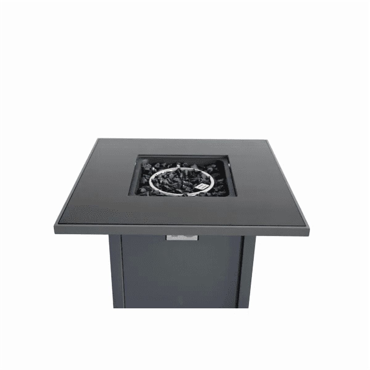 CoSoTower 25" H X 30" W Steel Outdoor Fire Pit Table with Lid