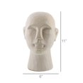 thumbnail image 2 of HomeRoots 384112 11 in. Matte White Ceramic Bust Decorative Sculpture, 2 of 3