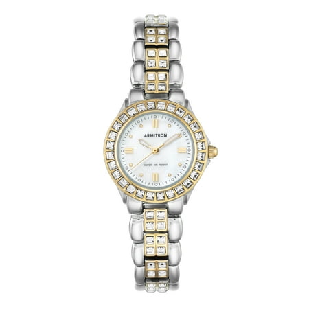 Ladies' Armitron Mother-of-Pearl Dress Watch, Two-Tone