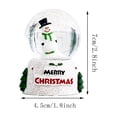 thumbnail image 3 of UNLLLL Lighted Christmas Snowball with Resin Base, Christmas Light Up Resin Glass Ball, Soft Glow, for Home Holiday Desktop Tabletop Gift Decoration (D), 3 of 7