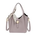thumbnail image 1 of Bolso Hombro para Mujer Con Cinta Piel Sintética Color Sólido, 1 of 9